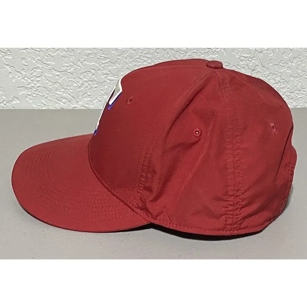 Nike Texas Rangers Hat Cap Strap Back Red Classic Dri Fit Official‎ MLB Mens OS